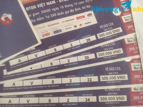 Ảnh Bán 2 cặp vé khán đài A loại300k giá 4tr6/2 cặp