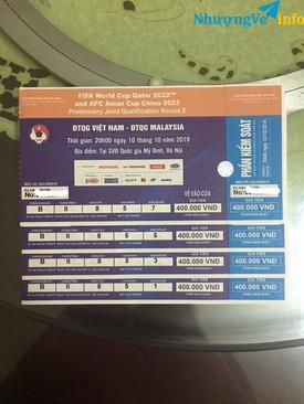 Ảnh Bán vé việt nam vs Malaysia khán B loại 400k giá rẻ