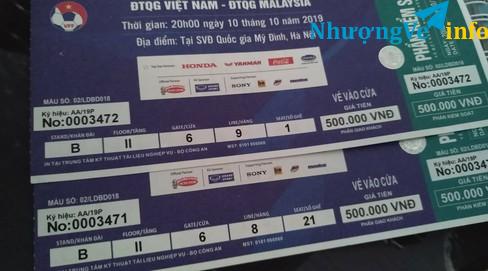 Ảnh Nhượng lại cặp vé khán đài B500k cửa 6 hàng 8