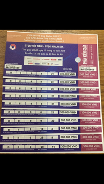 Ảnh Bán 05 cặp khán B vị trí VIP cực đẹp