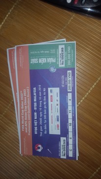 Ảnh Cặp vé loai 4 trận Viet Nam vs Malai 1tr4