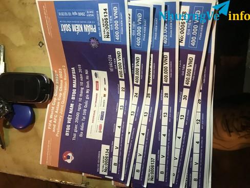 Ảnh Bán 5 vé khán đài B tầng V cửa 4 chính giữa sân