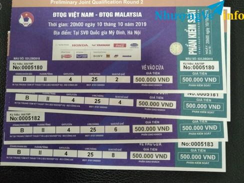 Ảnh 4 VÉ LIỀN NHAU KHÁN ĐÀI B TẦNG II CỬA 4 LOẠI 500k