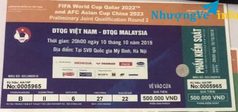 Ảnh 1 vé Lẻ B II cửa 6 loại 500k pass lại 1tr3 1 vé