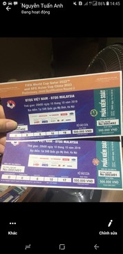 Ảnh Nhượng lại 1 cặp vé VIP khán đài B tầng 2 (cửa 6)