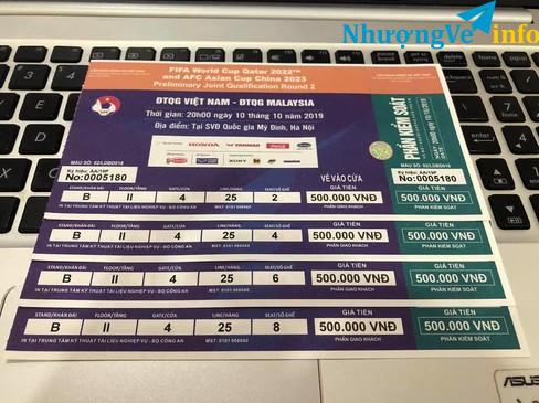 Ảnh CÒN 4 VÉ NGỒI LIỀN NHAU LOẠI 500k KHÁN ĐÀI B TẦNG II