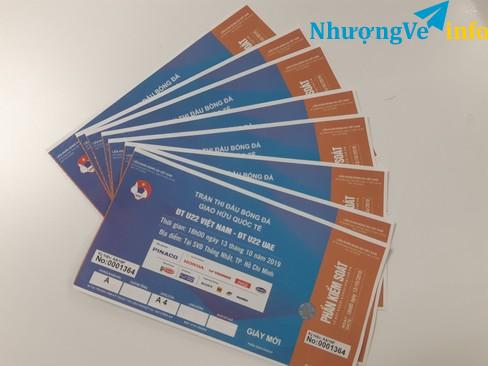 Ảnh VÉ MỜI HẠNG A1 TRẬN VIỆT NAM - UAE 18H NGÀY 13/10/2019 (500K/VÉ)