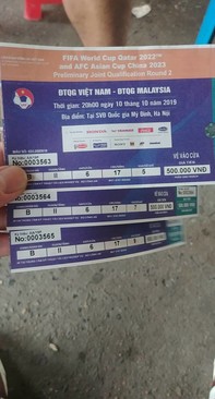 Ảnh Bán 3 quả vé B500 này liền ghê liền hàng