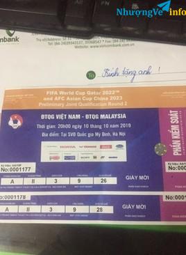 Ảnh Cặp vé Mời vip cần ra đi giá rẻ