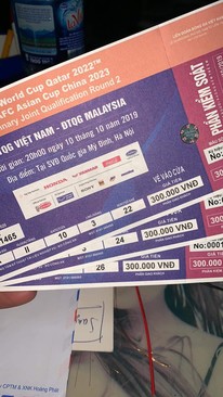 Ảnh 3 vé A II 10 liền nhau
