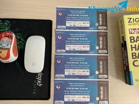 Ảnh 2 cặp vé U22 VN - U22 UAE 18h sân thống nhất 13.10