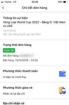 Ảnh Chuyển nhượng Vé bóng đá Việt Nam - UAE
