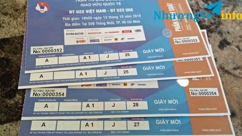Ảnh Vé khán đài A1 giao hữu VN-UAE 13/10