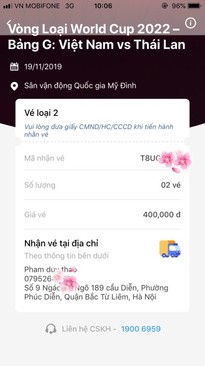 Ảnh Cặp vé 400k VN- Thái lẩu, 3tr5 ko cần mặc cả