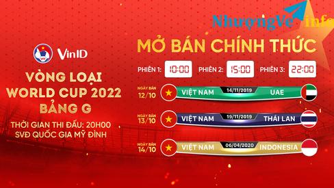 Ảnh Nhận đặt vé trận VIỆT NAN UAE, THÁI LAN.