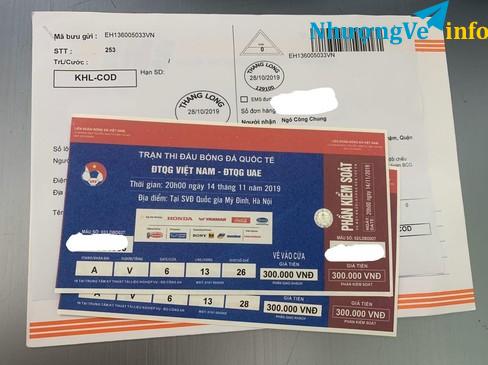 Ảnh pass lại 1 cặp vé chỗ cực đẹp 2tr6 ae xuc nhanh khán đài A