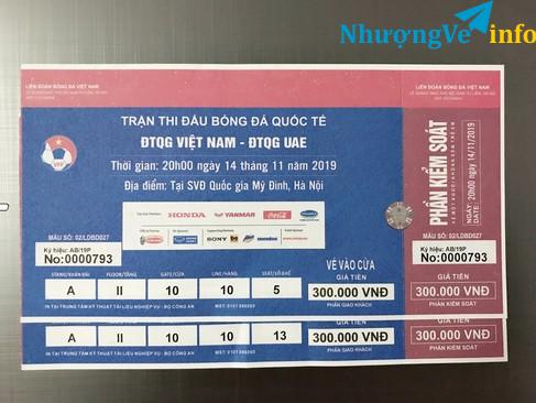 Ảnh Vé trận VN - UAE (loại 300)