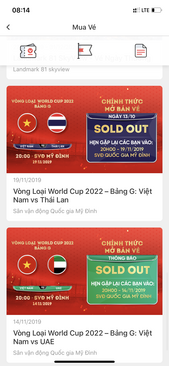 Ảnh Pass cặp vé trận UAE loại 400k - giá 2,8tr
