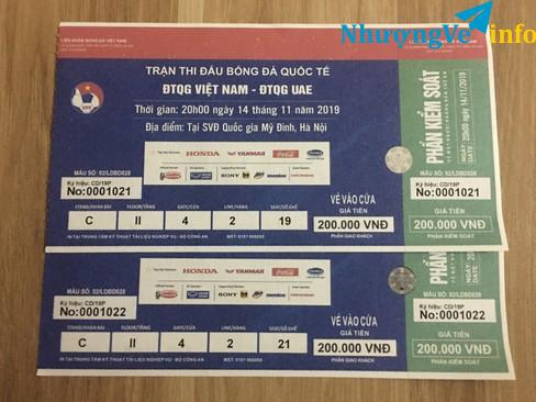 Ảnh Cặp vé 200k Khán đài C tầng ll cửa 4 hàng 2 (1.4tr)