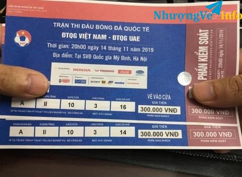 Ảnh Bán cặp vé Trận VN - UAE