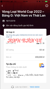 Ảnh Còn duy nhất 1 cặp mệnh giá 200 trận Việt Nam - Thái Lan