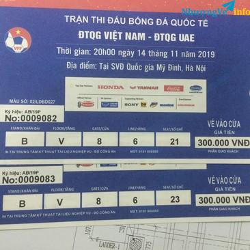 Ảnh Pass 1 cặp vé 300k khán đài B trận VN-UAE giá 2.8tr