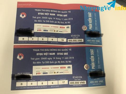 Ảnh Vé trận Việt Nam- UAE