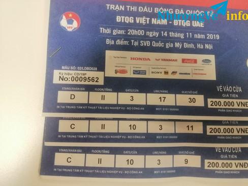 Ảnh Nhượng lại 3 vé 200k