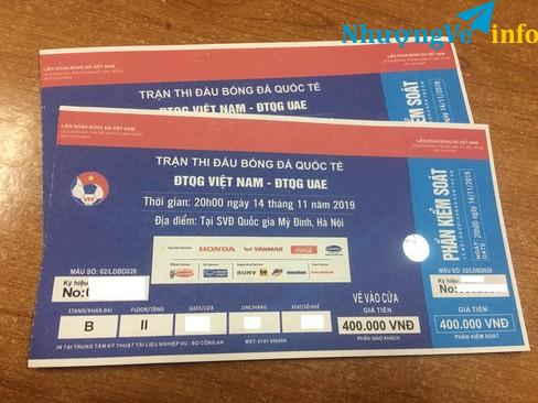 Ảnh Cặp vé hạng 2 trận VN-UAE (loại 400k/vé)