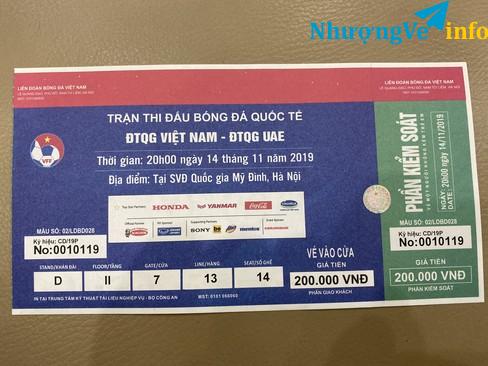 Ảnh 1 vé lẻ cửa 7 khán đài D view đẹp ko vướng cầu gôn.Vị trí này góc khán đài sát khán đài A