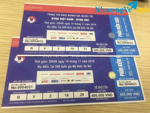 Ảnh BV Cặp vé 400k khán đài B tầng V cửa 2 đẹp hàng đẹp