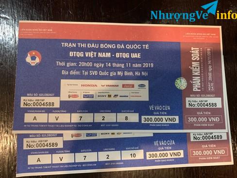 Ảnh Vé bóng đá VN-UAE