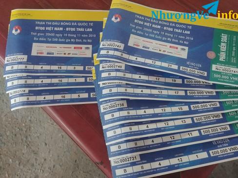 Ảnh Vé Thái Lan khán đài B tầng 2 cửa 4 hàng 12