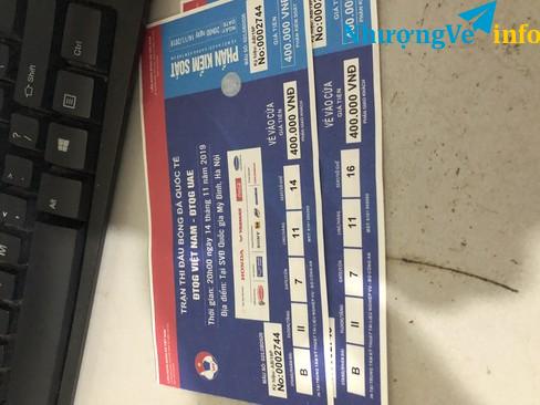 Ảnh Bán cặp vé loại 2 cạnh khán đài vip. B tầng 2 cửa 7