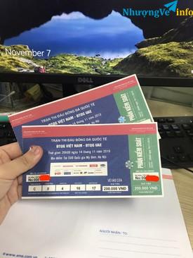 Ảnh Vé trận Việt Nam vs UAE 14/11/2019
