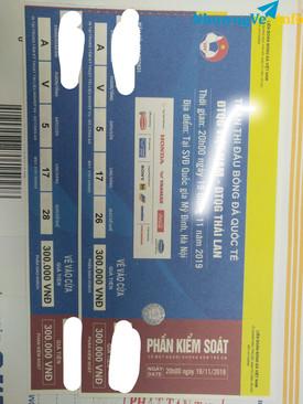 Ảnh Vé loại 3 trận VN-Thái Lan