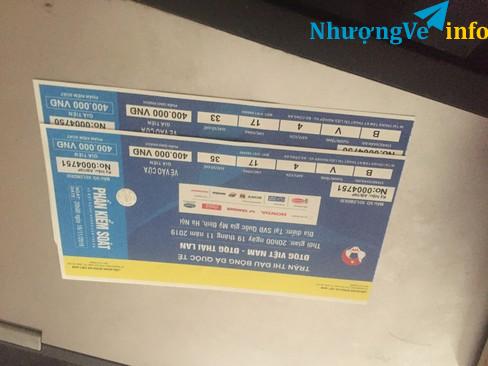 Ảnh Vé trận thái lan loại 2