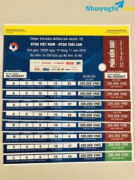 Ảnh vé việt nam thái lan loại 3 loại 4