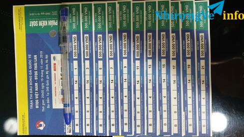Ảnh Bán vé xem bóng đá trận VIE - THA theo đoàn vị trí đẹp B-2-4 (vé loại 1 500k)