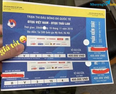 Ảnh Cặp vé 400k vị trí trung tâm KĐ B trận TL giá cực yêu. Giá đang lên từng giờ