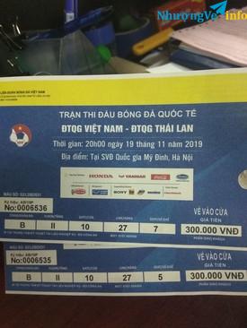 Ảnh 1 cặp vé 300k Thái Lan B tầng 2 cửa 10 giá tốt cho người hâm mộ