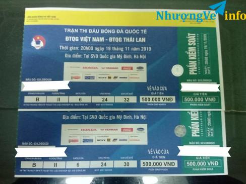 Ảnh VÉ BÓNG ĐÁ VN THAI LAN 1 CẶP 500K