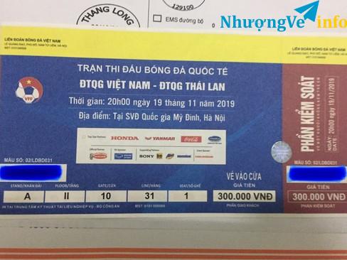 Ảnh bán vé loại 3 trận Việt Nam - Thái Lan 19/11