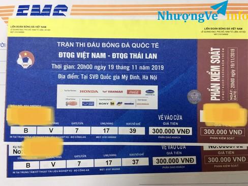 Ảnh Bán cặp Việt Nam - Thái Lan 300k khán đài B