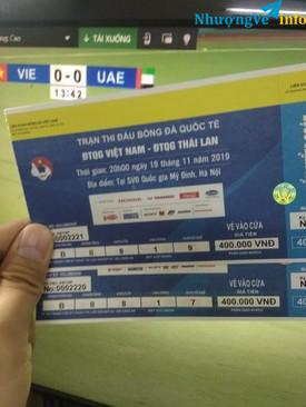 Ảnh 1 cặp vé 400k Thái khán đài B tầng 2 cửa số 8, vị trí gần ngay sân