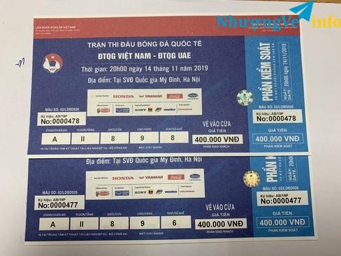 Ảnh Sát giờ bán rẻ cặp vé khán đài A trận Vn với Uae 14/11