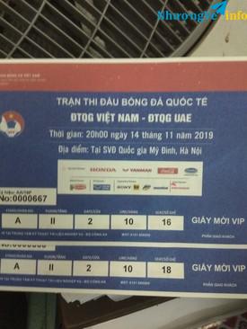 Ảnh 1 cặp vé khán đài A mệnh giá 400K trận Thái Lan cần bán