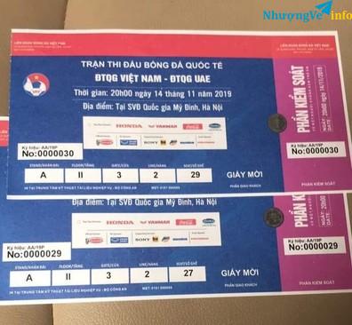 Ảnh Vé mời trận UAE A II cửa 3 cần pass rẻ ạ