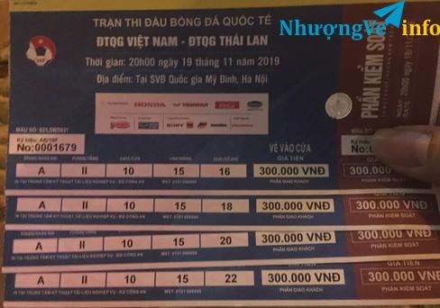 Ảnh Bán 2 cặp vé khán A trận Thái Lan loại 300k liền kề khúc ruột.
