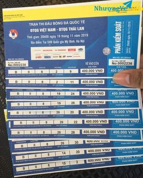 Ảnh Bán 5 cặp vé khán B trận Thái Lan loại 400k